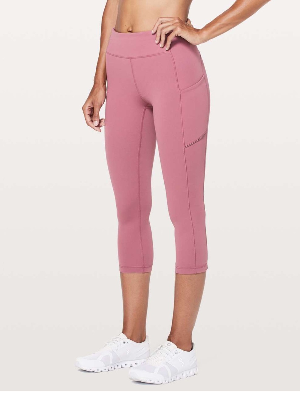 Lululemon Athletica Speed Up Crop *21" Sz‎ 8- Moss Rose Capri Leggings